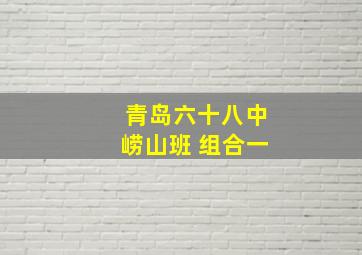 青岛六十八中崂山班 组合一